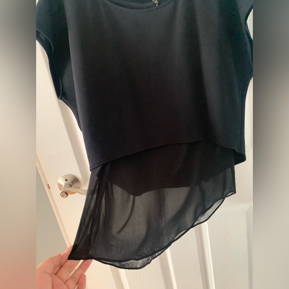 kiki de montparnasse. double layer black top - Picture 6 of 9